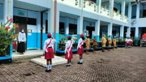 Diseminasi Informasi P4GN Sebagai Pembina Upacara SD YPK Senasabah 1 dan 2 Jayapura Utara