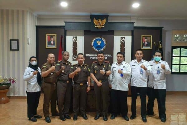 Silaturahmi dan Kunker Wakil Kepala Kejaksaan Tinggi Papua Jehezkiel Devi Sudarso, S.H., C.H Ke Kantor BNNP Papua