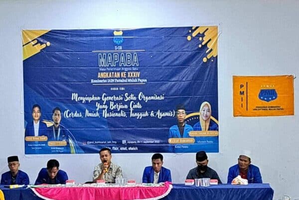 KIE P4GN Pada Kegiatan Penerimaan Anggota Baru Angkatan XXXIV PMII IAIN Fattahul Muluk Papua KIE P4GN