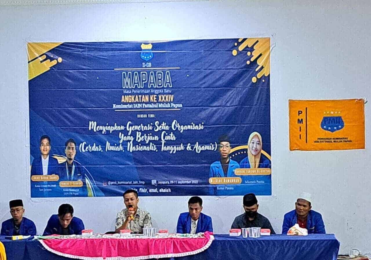 KIE P4GN Pada Kegiatan Penerimaan Anggota Baru Angkatan XXXIV PMII IAIN Fattahul Muluk Papua KIE P4GN