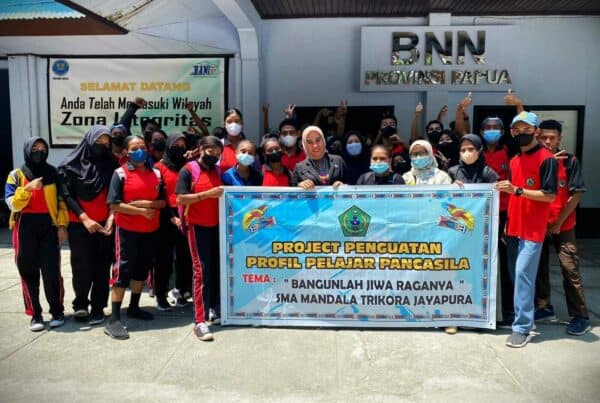 Kunjungan dan Sosialisasi SMA Mandala Trikora ke Kantor BNNP Papua