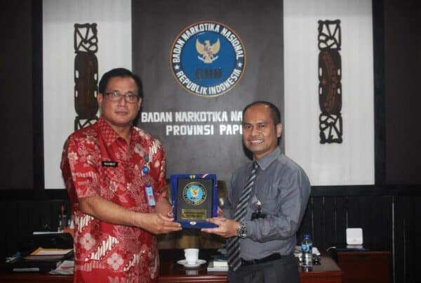 Kunjungan Kerja dari Branch Manager Bank BTN KC. Jayapura ke Kantor BNNP Papua