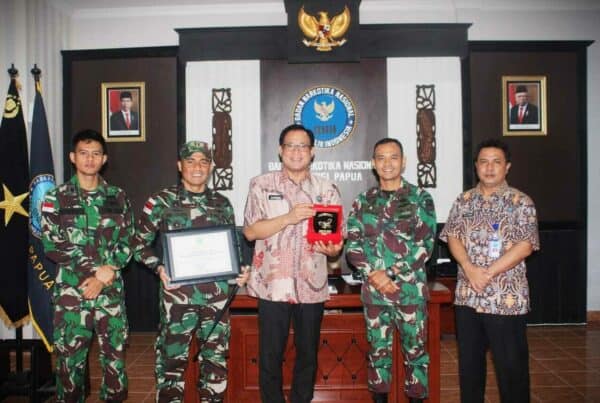 Kunjungan Kerja dari Satgas Pamtas RI – PNG Yonif 126/KC
