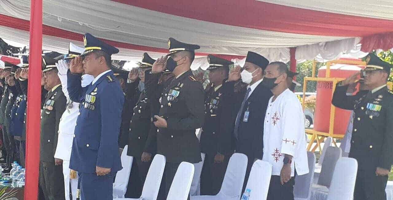 BNNP Papua Hadiri Peringatan HUT TNI Ke-77 tahun di Lapangan Trisila Mako Lantamal X Jayapura