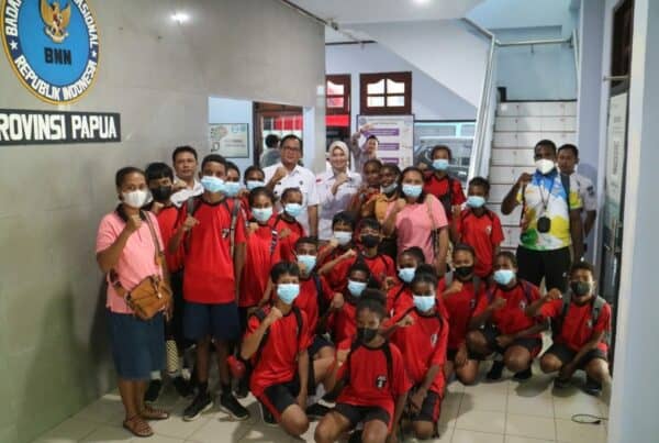 Kunjungan Studi Sekolah dari SMP YPPK Teruna Mulia di Kantor BNNP Papua