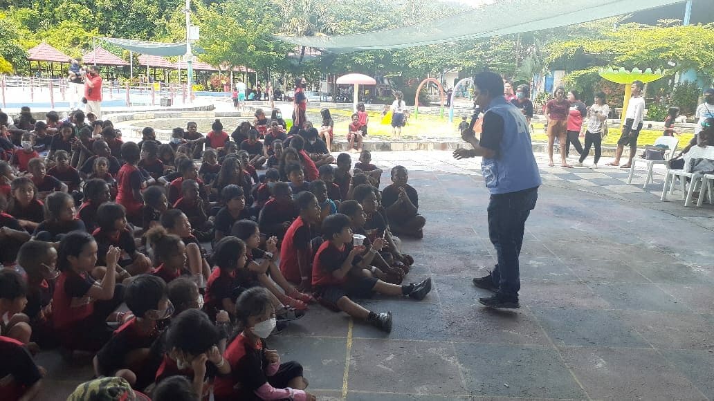 KIE P4GN Melalui Penyuluhan Kegiatan "Family Fun Day" di Water Park Papua Trade Center (PTC) Diseminasi Informasi P4GN Melalui Penyuluhan