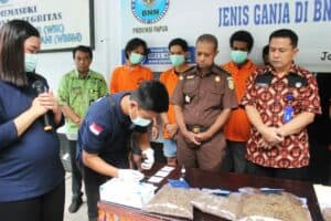 Pemusnahan Barang Bukti Narkotika Jenis Ganja