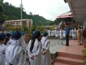 Penyuluhan Narkoba Melalui Pembina Upacara di SMP Kartika VI-I Jayapura