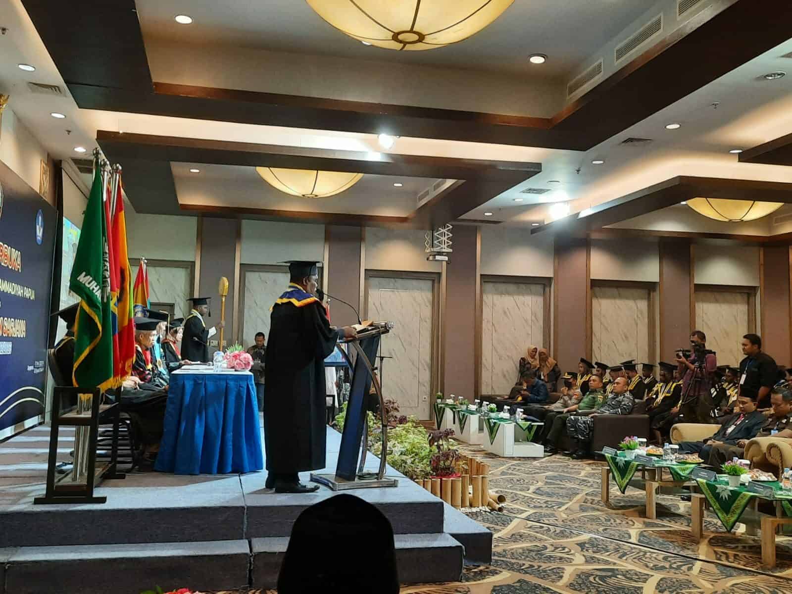 BNNP Papua Hadiri Rapat Terbuka Senat Universitas Muhammadiyah Papua Wisuda Program Sarjana Tahun Akademik 2022 / 2023
