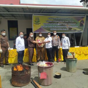 Pemusnahan Barang Bukti Tindak Pidana Umum di Kejaksaan Negeri I Jayapura