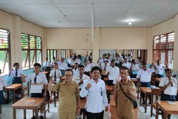 KIE P4GN Melalui Penyuluhan Dalam Rangka MPLS (Masa Pengenalan Lingkungan Sekolah) bagi Peserta Didik Baru T.A. 2023/2024 SMK N 8 Teknologi Informasi dan Komunikasi Jayapura