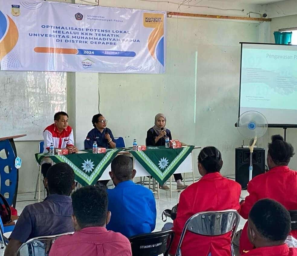 Pembekalan optimalisasi potensi lokal melalui KKN tematik Universitas Muhammadiyah Papua di distrik Depapre